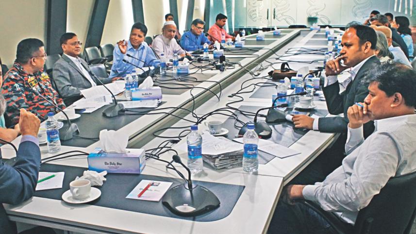 Participants at a discussion