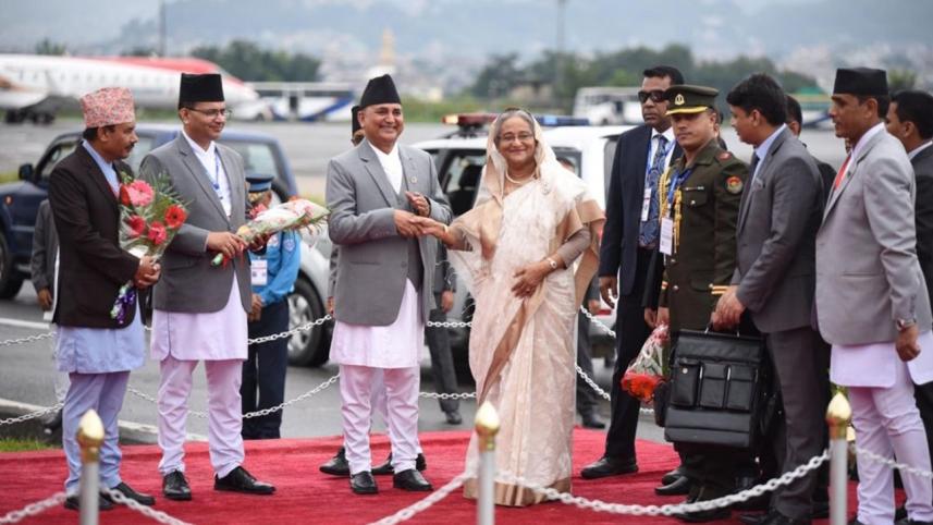 Prime Minister Sheikh Hasina  reached Bimstec Summit 2018 in Nepal