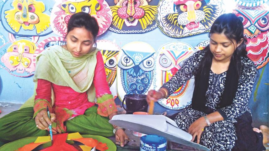 Pohela Boishakh preparations at JKKNIU 