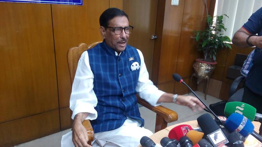 Road Transport and Bridges Minister Obaidul Quader speaks