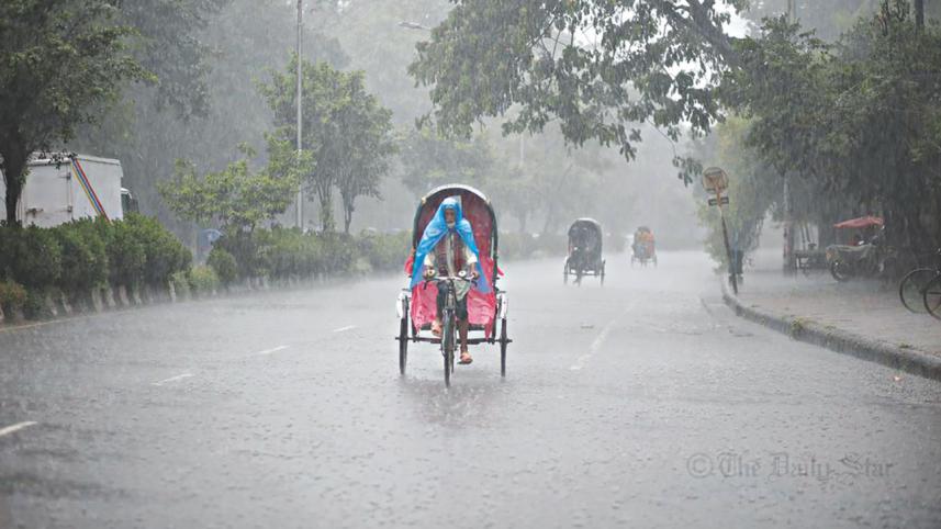 Rainy weather in Bangladesh