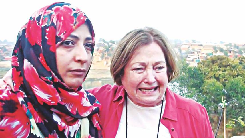 Nobel Peace Laureates Mairead Maguire and Tawakkol Karman