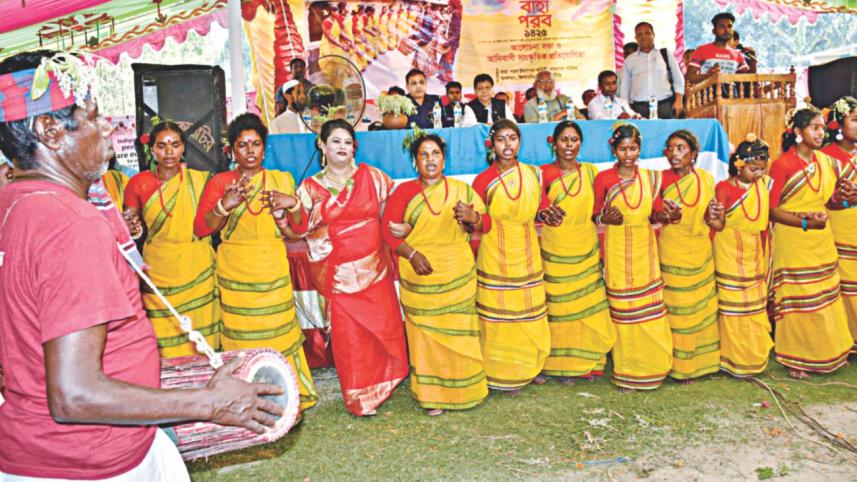 Santals celebrate Baha festival