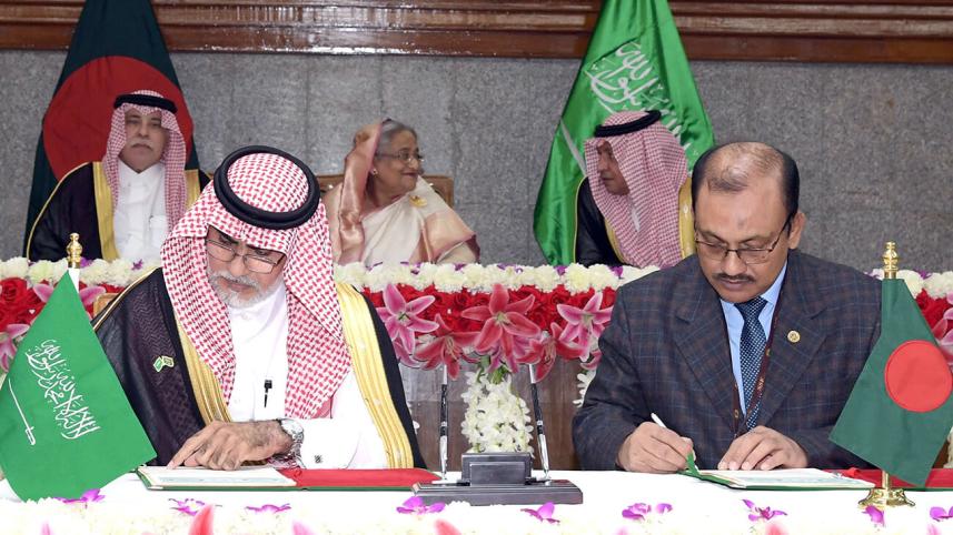 Bangladesh signed 2 deal and 4 MoUs with Saudi Arabia