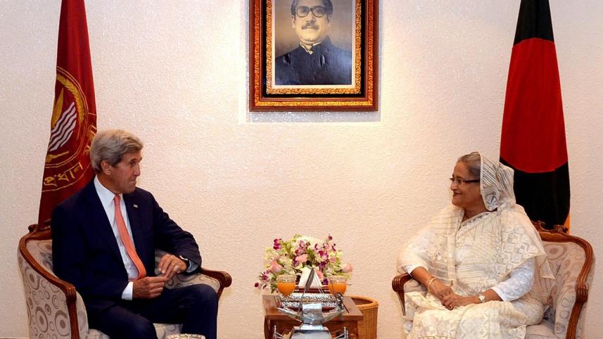 Sheikh Hasina and Kerry