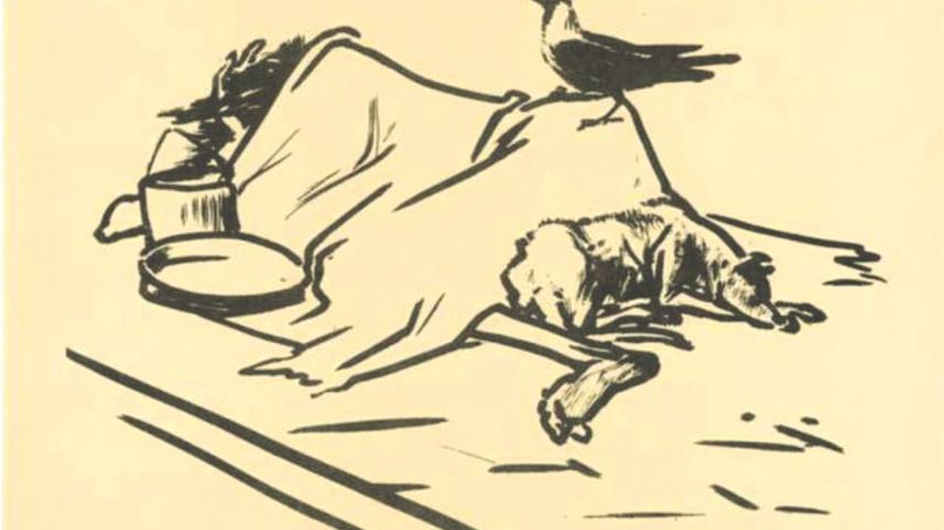 Sketch by Zainul Abedin