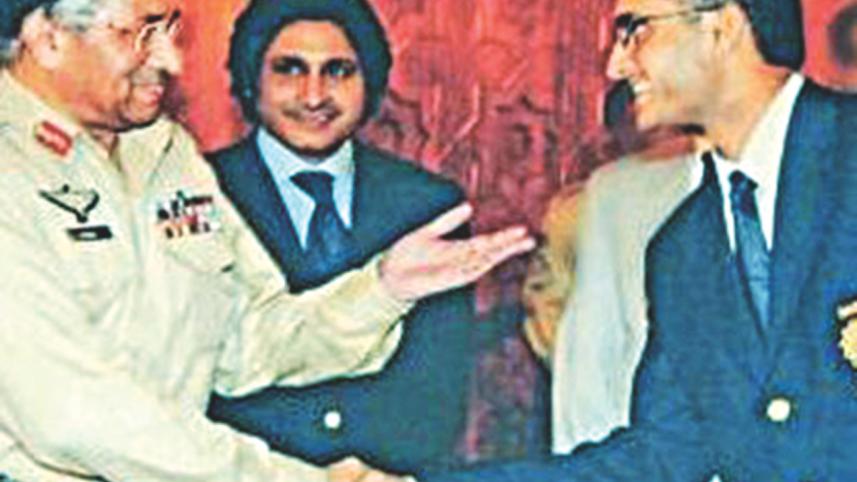 Pakistan Ex-President Pervez Musharraf with Indian Legendary Cricketer Sourav Ganguly