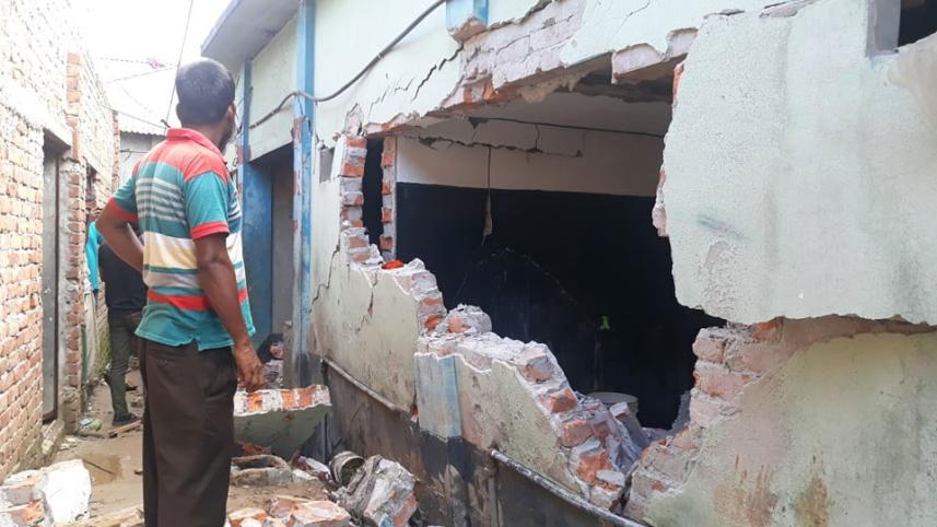 Child killed in wall collapse