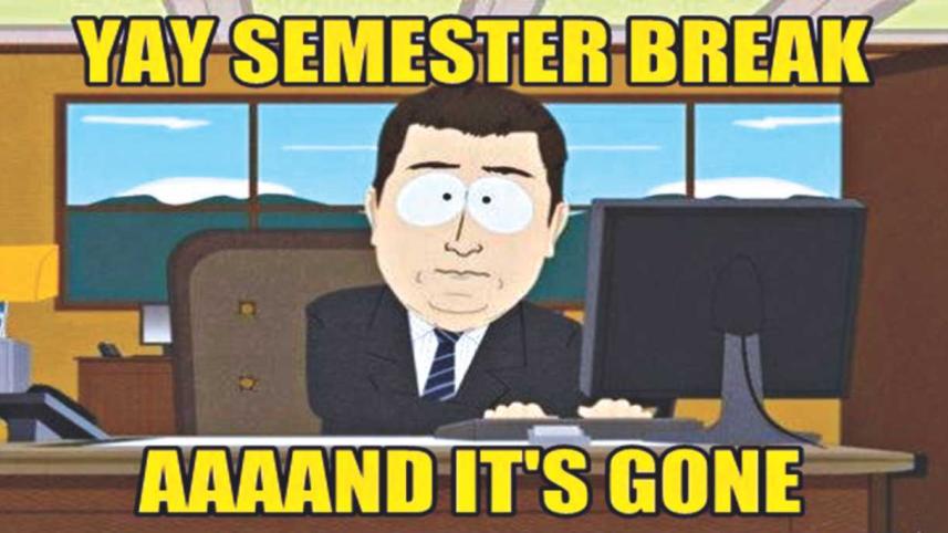 What actually happens in semester breaks