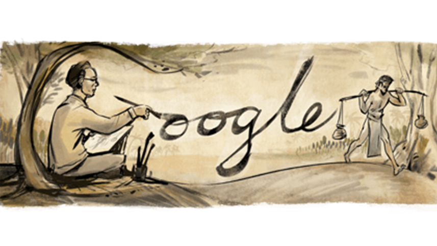 Google Doodle celebrates Zainul Abedin's Birthday