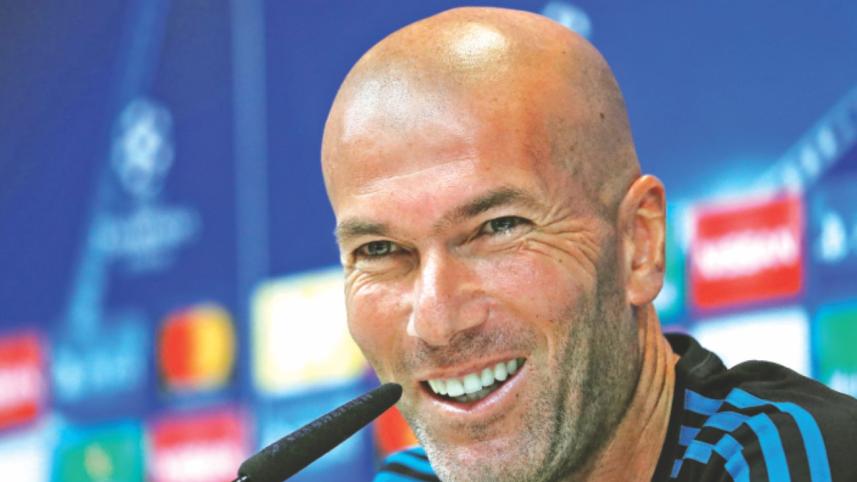 Real Madrid coach Zinedine Zidane
