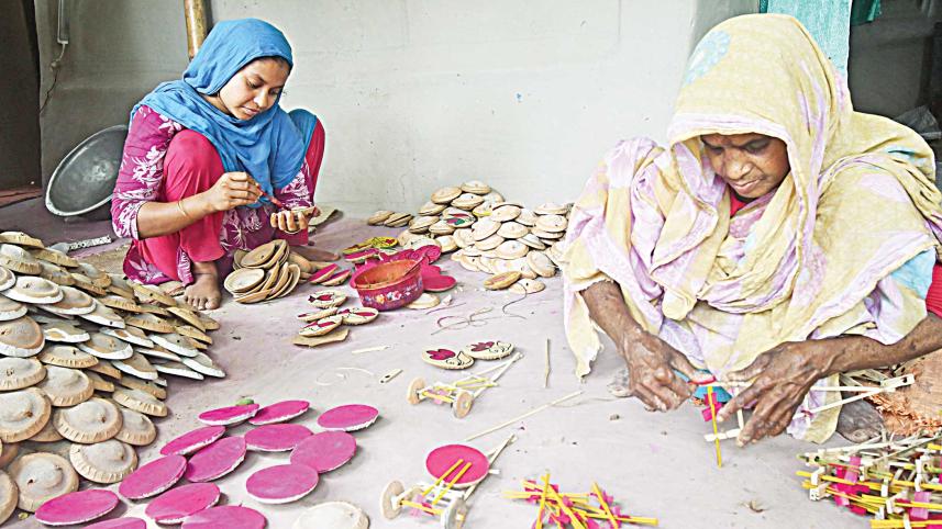 Crafting a living out of making toys