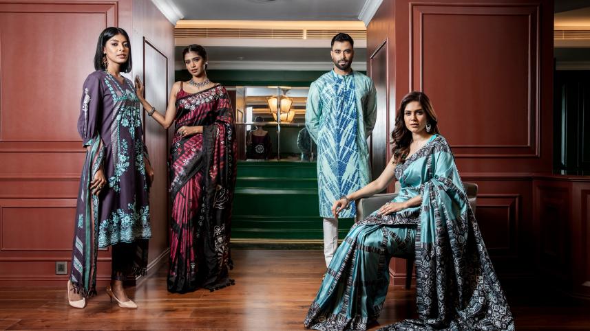 Aarong Eid ul Adha 2022 sari and panjabi