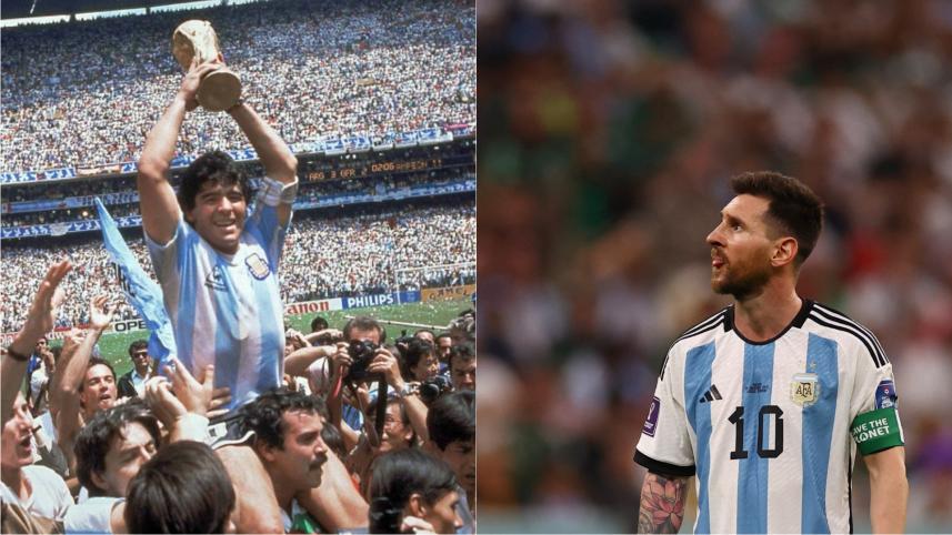 Maradona and Messi