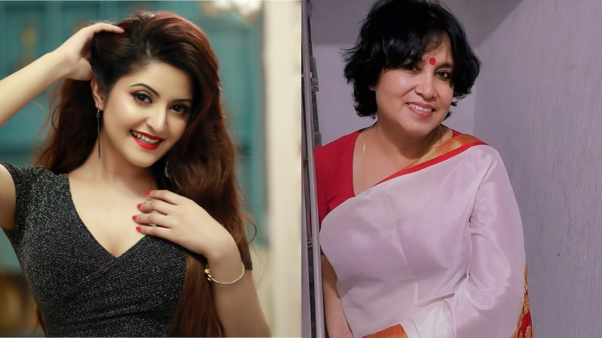 Pori Moni and Taslima Nasrin 