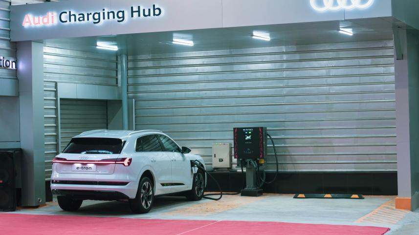 Audi electric charging station