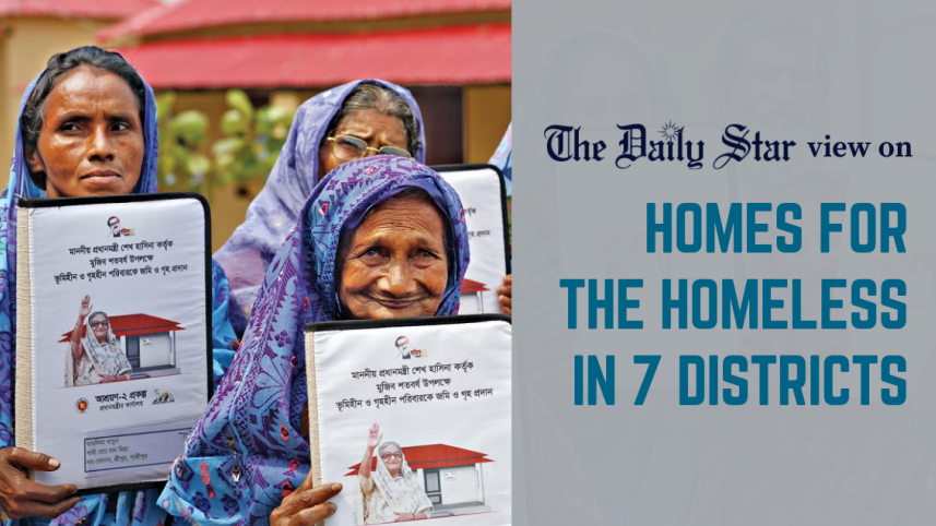 homes for the homeless in 7 districts