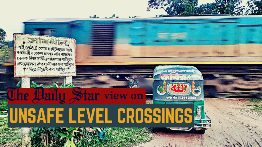 unsafe level crossings causing collisions 