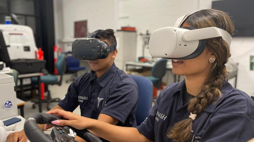 Monash University autonomous vehicle VR