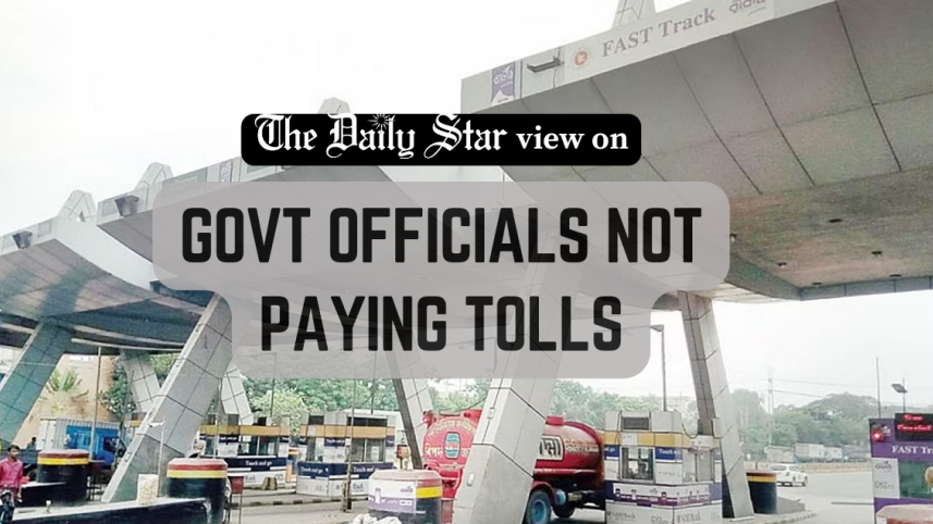 government officials not paying tolls