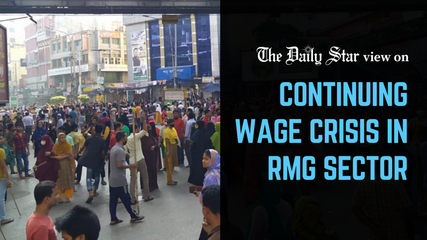 continuing wage crisis in rmg sector