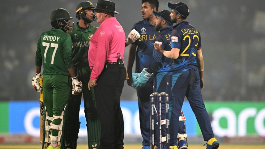 Angelo Mathews timed out