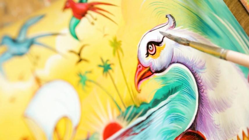 Rickshaws and rickshaw painting in Dhaka