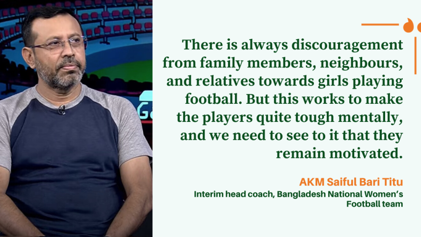 ‘Girls tend to be strong by default when it comes to playing football’