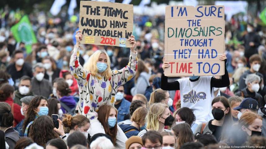 Climate change protest