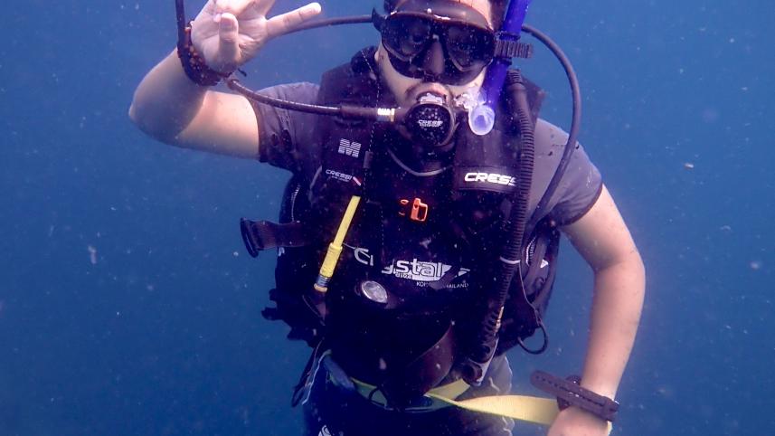 Beneath the surface: Slow breaths and slower time from scuba diving