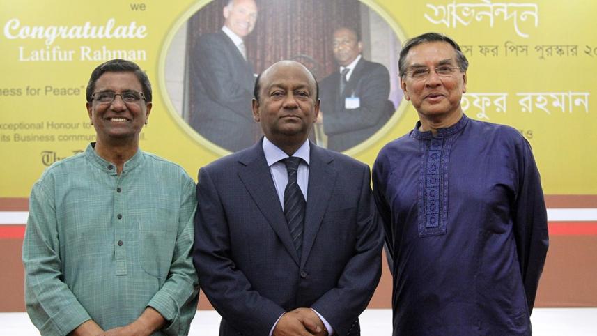 Latifur Rahman with Matiur Rahman and Mahfuz Anam