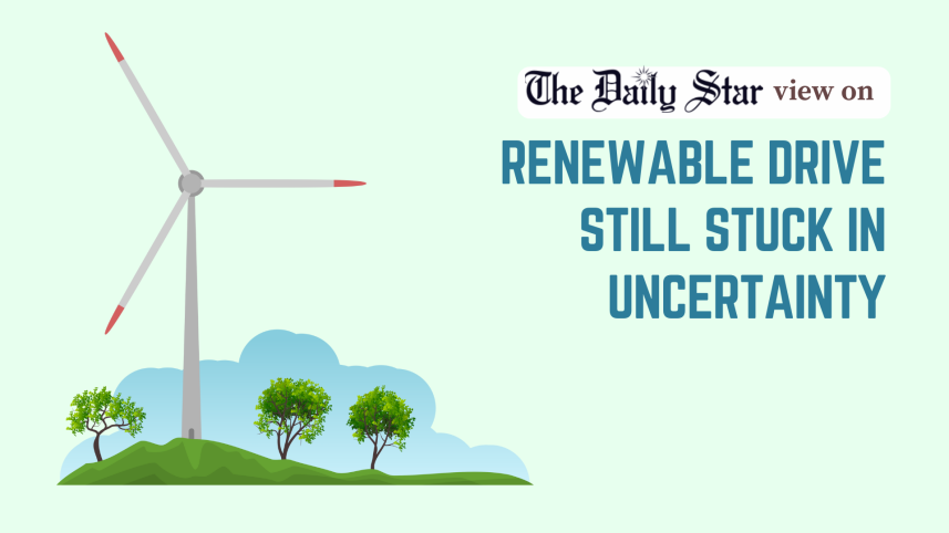 renewable drive still stuck in uncertainty