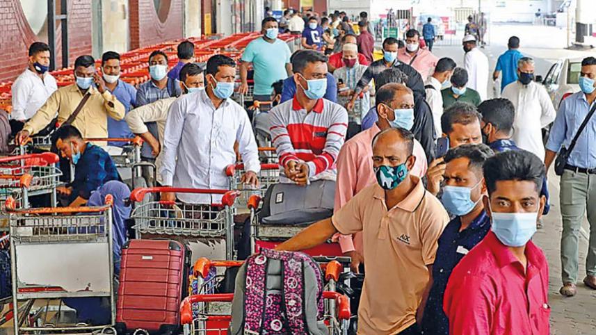 decline in overseas migration from Bangladesh