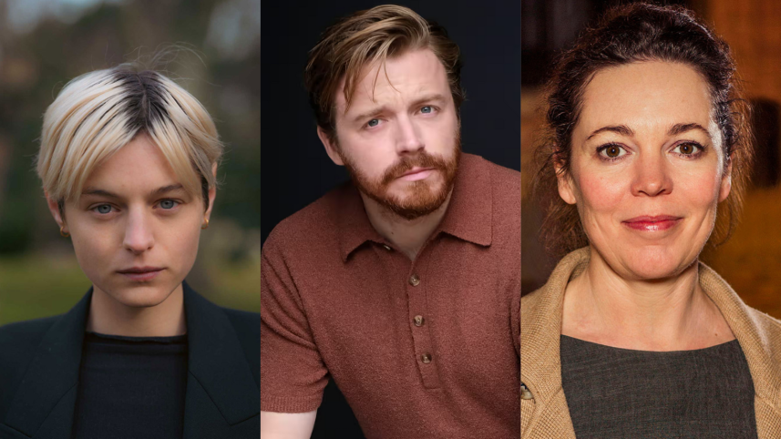Emma Corrin, Jack Lowden & Olivia Colman