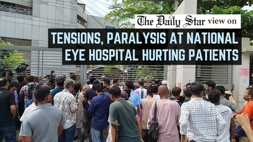 Tensions, paralysis at national eye hospital hurting patients