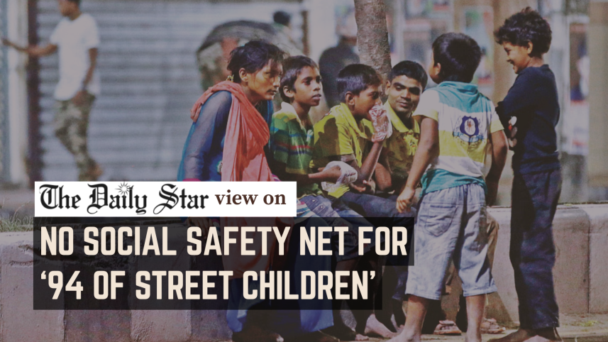 no social safety net for 94 percent of street children