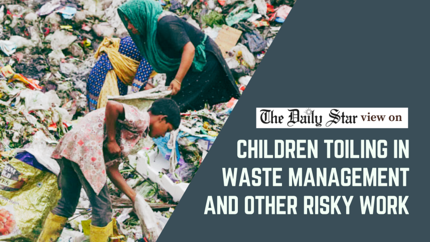 Children toiling in waste management and other hazardous work