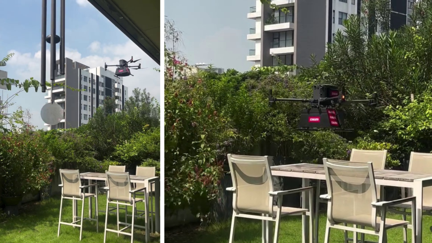 Can a drone deliver dinner in Dhaka? Izakaya just tried it