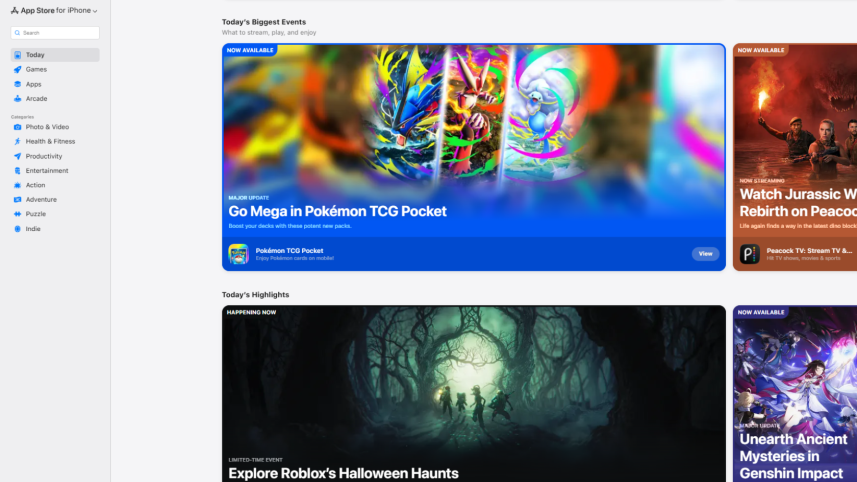 Apple App Store website