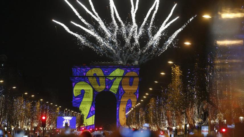 Welcoming Moments of Happy New Year 2018 in France