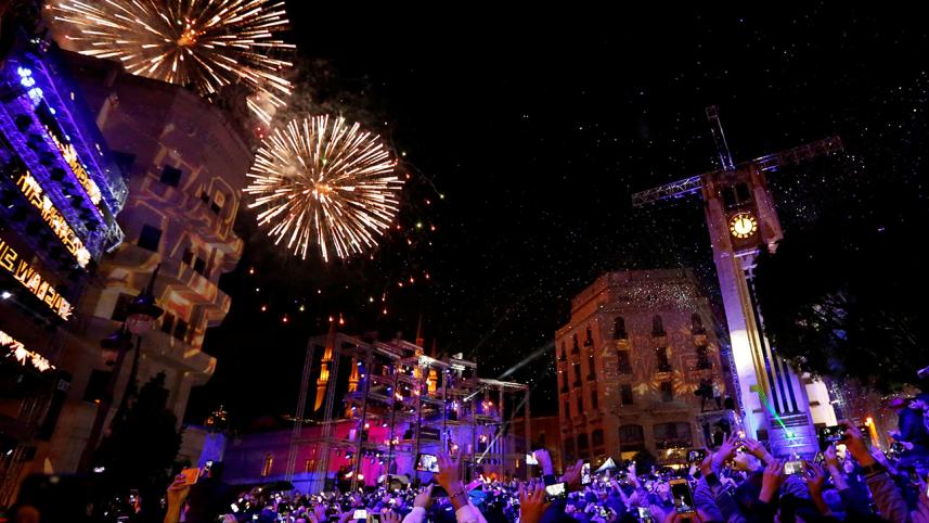 Welcoming Moments of Happy New Year 2018 in Lebanon