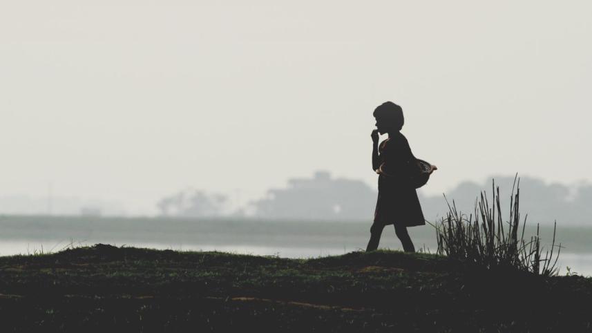 Heading homewards at dusk