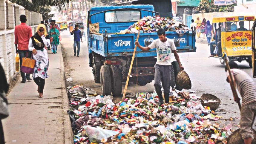 Rampant garbage dumping