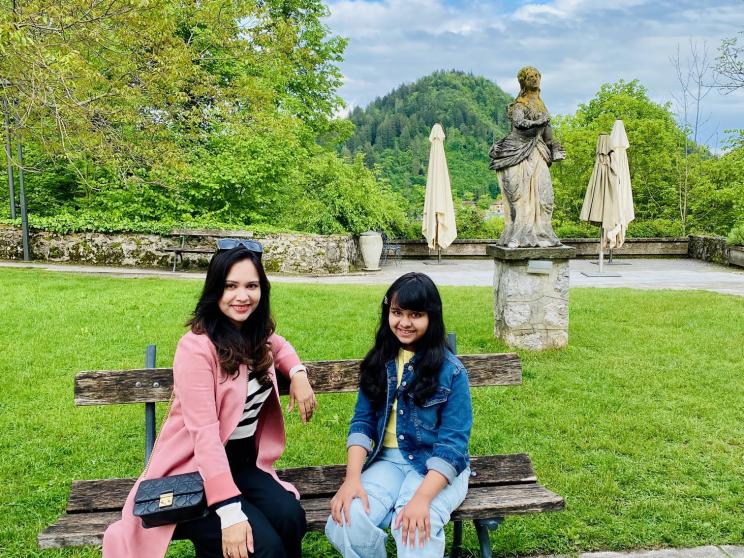 exploring europe with daughter