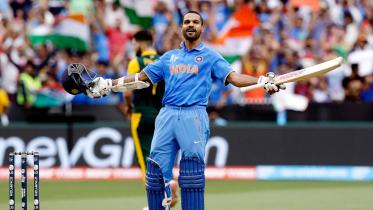 Dhawan in seventh heaven