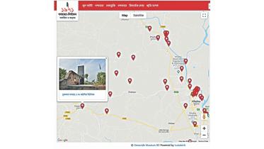 Digital map highlighting torture centres