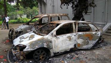 Attack on Dhaka University VC Car