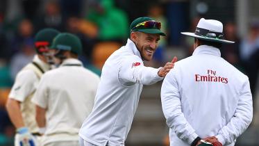 South Africa's captain Faf du Plessis 