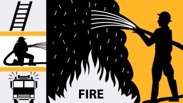 Fire in diagnostic centre in Dhanmondi