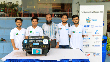 Brac University students made Automated Underwater Vehicle